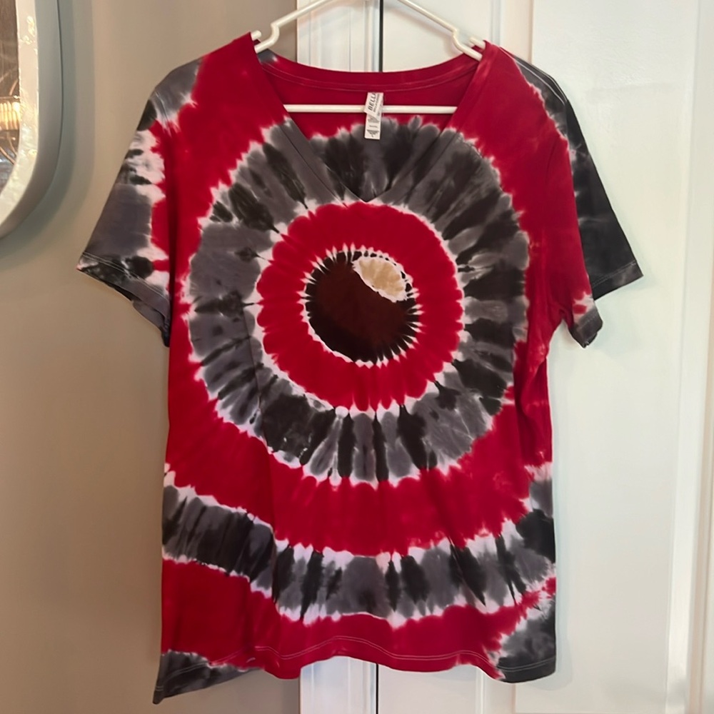 Ohio State Buckeyes Bleached Tie Dye T-Shirt